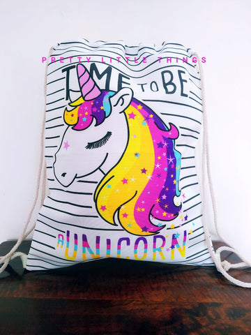 Unicorn Cinch Bags (Backpacks)