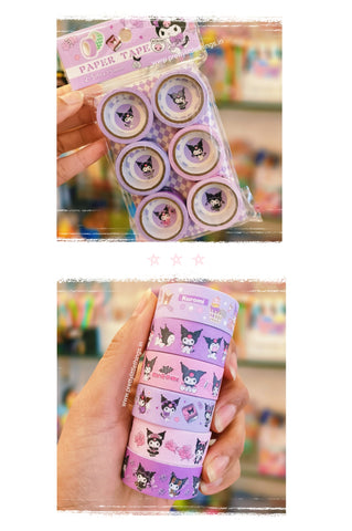 Sanrio Decorative Paper Tapes (Pack of 6 pcs)