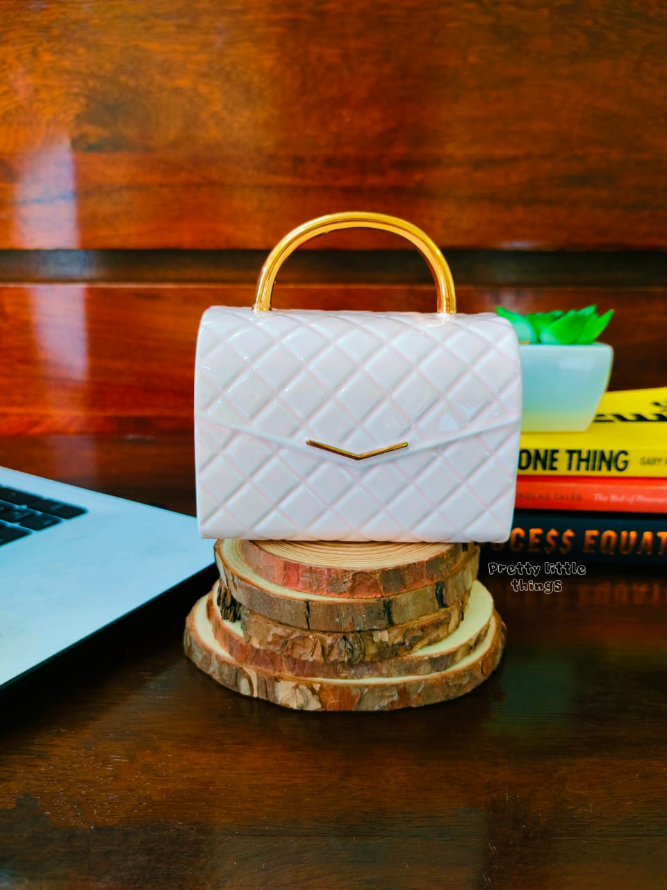 Stylish Handbag Coffee Mug - Pearl White
