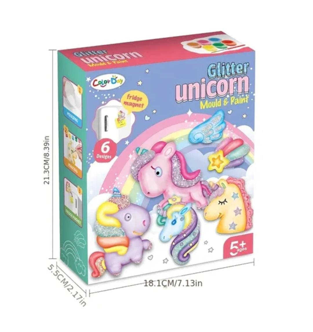 Glitter Unicorn DIY Fridge Magnet Kit