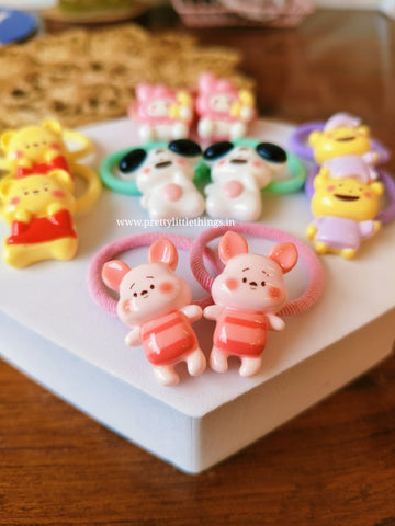 Cute-sy Animal Hair Ties Pairs