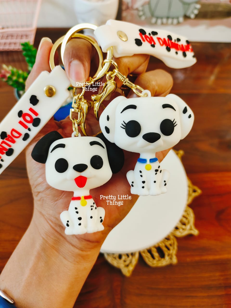 Dalmatian Puppy themed Keychain
