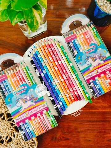 Unicorns & Rainbows Pencil Crayons Packs (PCPUNRN)