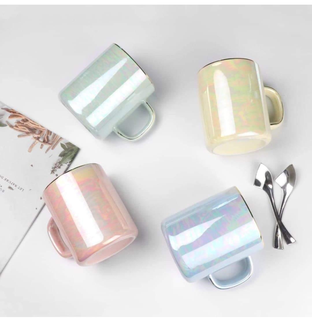 Holographic Ceramic Coffee Mugs